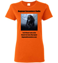 Ladies Dogman Encounters Nocturnal Collection T-Shirt (black font) - Dogman Encounters