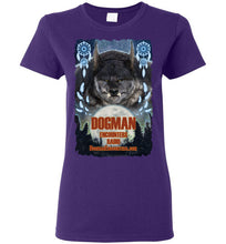 Ladies Dogman Encounters Pathfinder Collection T-Shirt (design 1, with ripped border) - Dogman Encounters