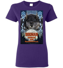 Ladies Dogman Encounters Pathfinder Collection T-Shirt (design 1, with straight border) - Dogman Encounters