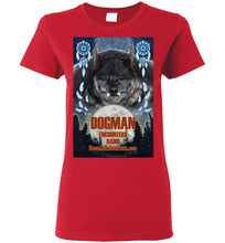 Ladies Dogman Encounters Pathfinder Collection T-Shirt (design 1, with straight border) - Dogman Encounters