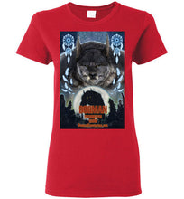 Ladies Dogman Encounters Pathfinder Collection T-Shirt (design 3, with straight border) - Dogman Encounters