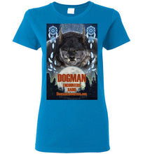 Ladies Dogman Encounters Pathfinder Collection T-Shirt (design 1, with straight border) - Dogman Encounters