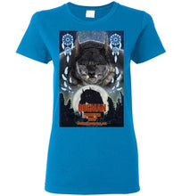Ladies Dogman Encounters Pathfinder Collection T-Shirt (design 3, with straight border) - Dogman Encounters