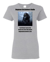 Ladies Dogman Encounters Nocturnal Collection T-Shirt (black font) - Dogman Encounters