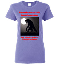 Ladies Dogman Encounters Stalker Collection T-Shirt (red font) - Dogman Encounters