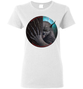 Ladies Dogman Encounters Rogue Collection T-Shirt (round with no border) - Dogman Encounters