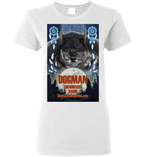 Ladies Dogman Encounters Pathfinder Collection T-Shirt (design 1, with straight border) - Dogman Encounters