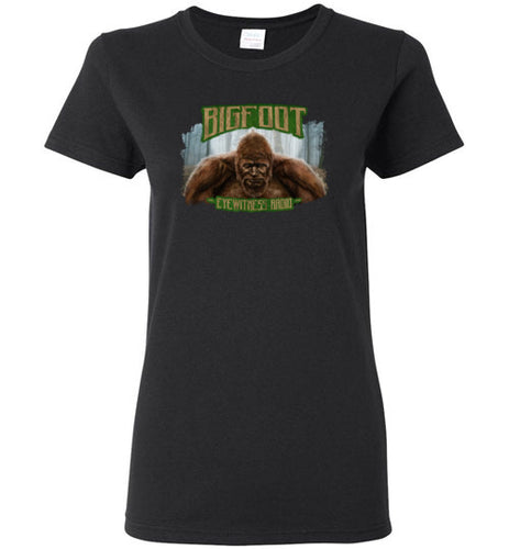 Ladies Bigfoot Eyewitness Deep Woods Collection T-Shirt
