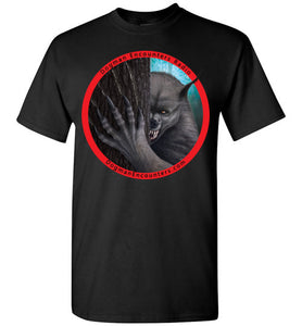 Men's Dogman Encounters Rogue Collection T-Shirt (red border with black font) - Dogman Encounters