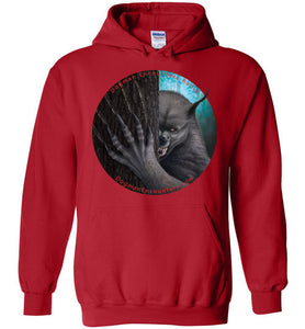 Dogman Encounters Rogue Collection Hooded Sweatshirt (no border with red font) - Dogman Encounters