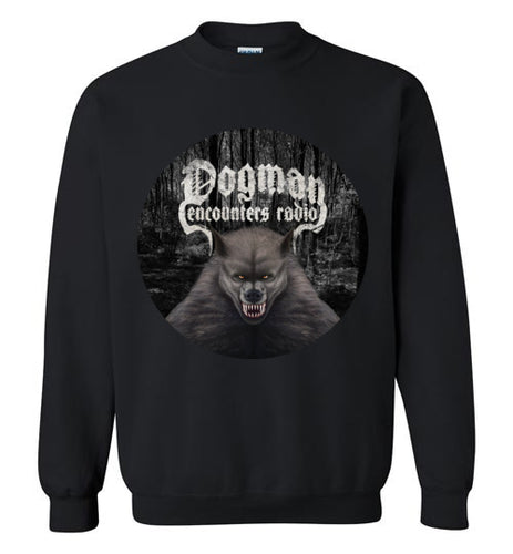 Dogman Encounters Canis Hominis Collection (round) Crew Neck Sweatshirt