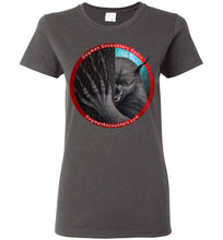 Ladies Dogman Encounters Rogue Collection T-Shirt (red border with white font) - Dogman Encounters