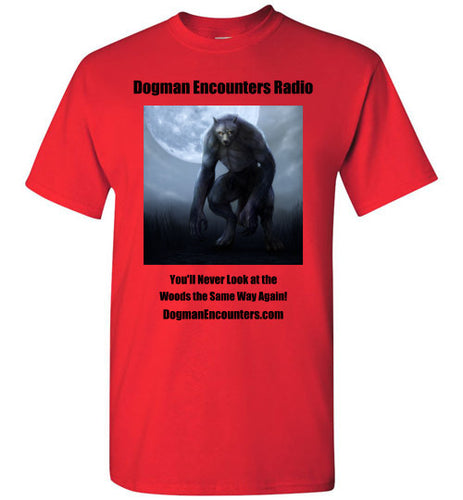 Men's Dogman Encounters Nocturnal Collection T-Shirt (black font) - Dogman Encounters