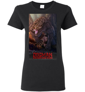 Ladies Dogman Encounters Apex Collection T-Shirt (design 2)