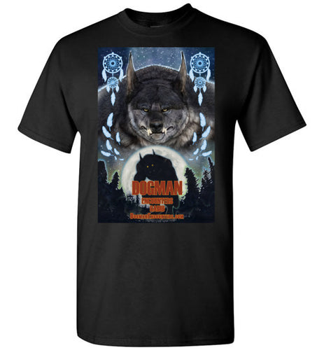 Men's Dogman Encounters Pathfinder Collection T-Shirt (design 3, with straight border) - Dogman Encounters