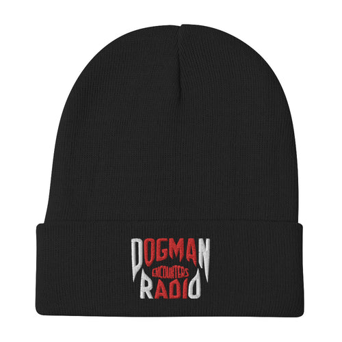 Dogman Encounters Cuffed Embroidered Beanie