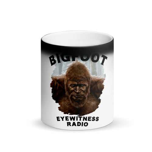 Matte Black Magic Bigfoot Eyewitness Deep Woods Collection Mug
