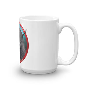 Dogman Encounters Rogue Collection White Mug (red/white font) - Dogman Encounters