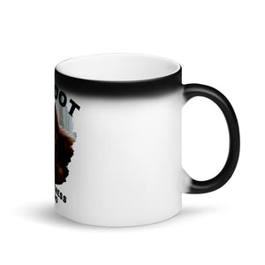 Matte Black Magic Bigfoot Eyewitness Deep Woods Collection Mug