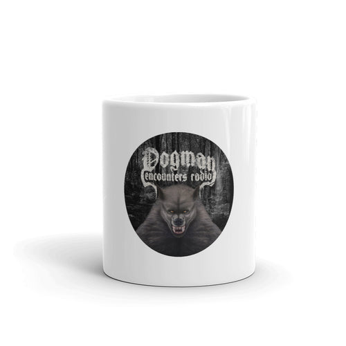 Dogman Encounters Canis Hominis Collection (round) White Mug