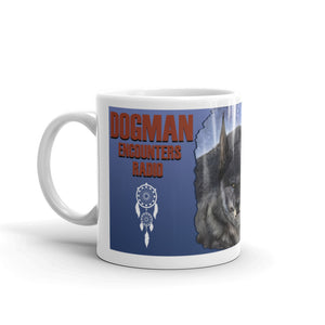 White Glossy Dogman Encounters Pathfinder Collection Mug (design 2) - Dogman Encounters