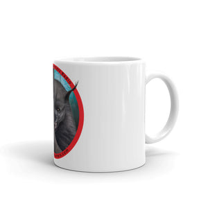Dogman Encounters Rogue Collection White Mug (red/black font) - Dogman Encounters